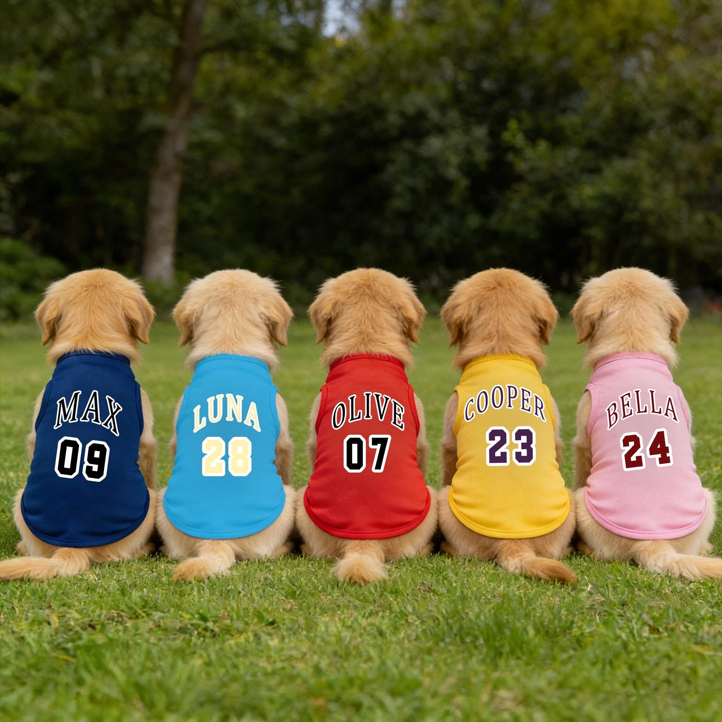 Gilet respirant personnalisé pour animaux de compagnie avec nom et numéro | inCloth55