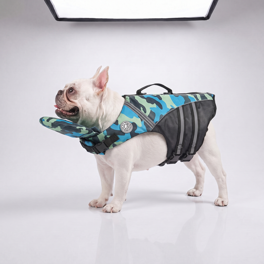 Gilet de sauvetage pour chien avec appui-tête intégré Floatyy