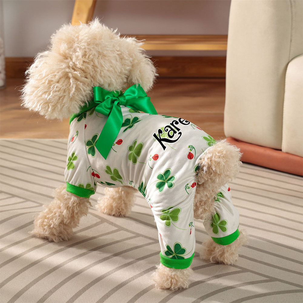 Personalized Pet Lucky St. Patrick's Day Jumpsuit | inCloth07