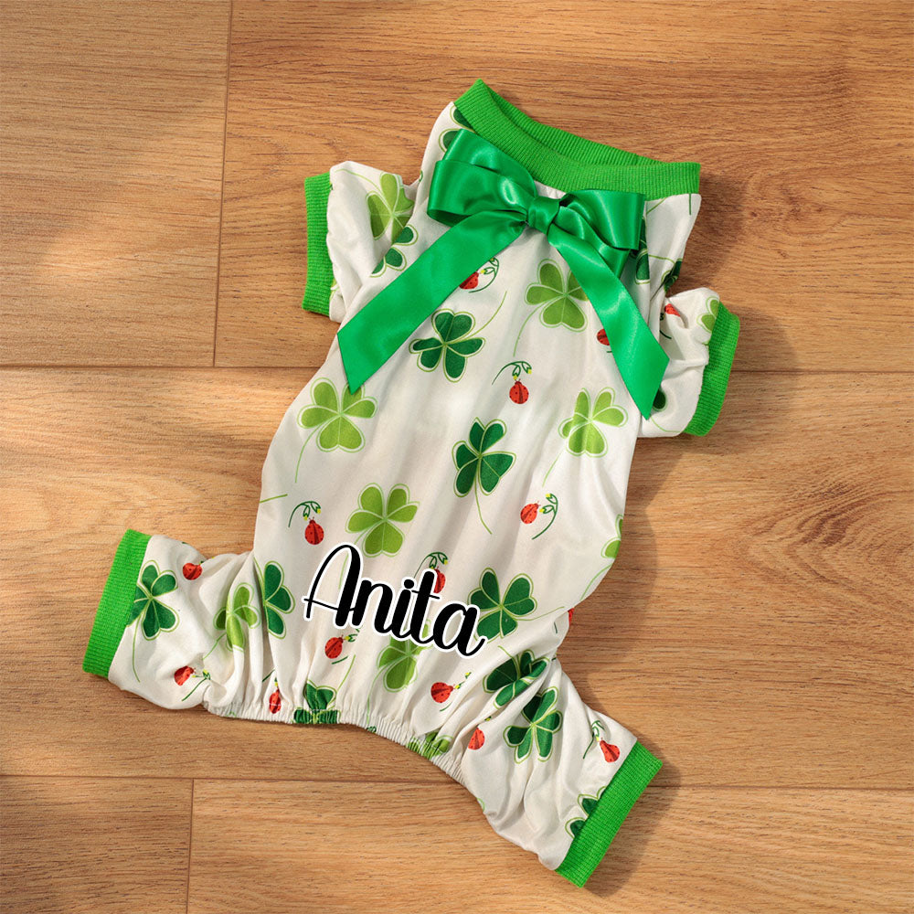 Personalized Pet Lucky St. Patrick's Day Jumpsuit | inCloth07