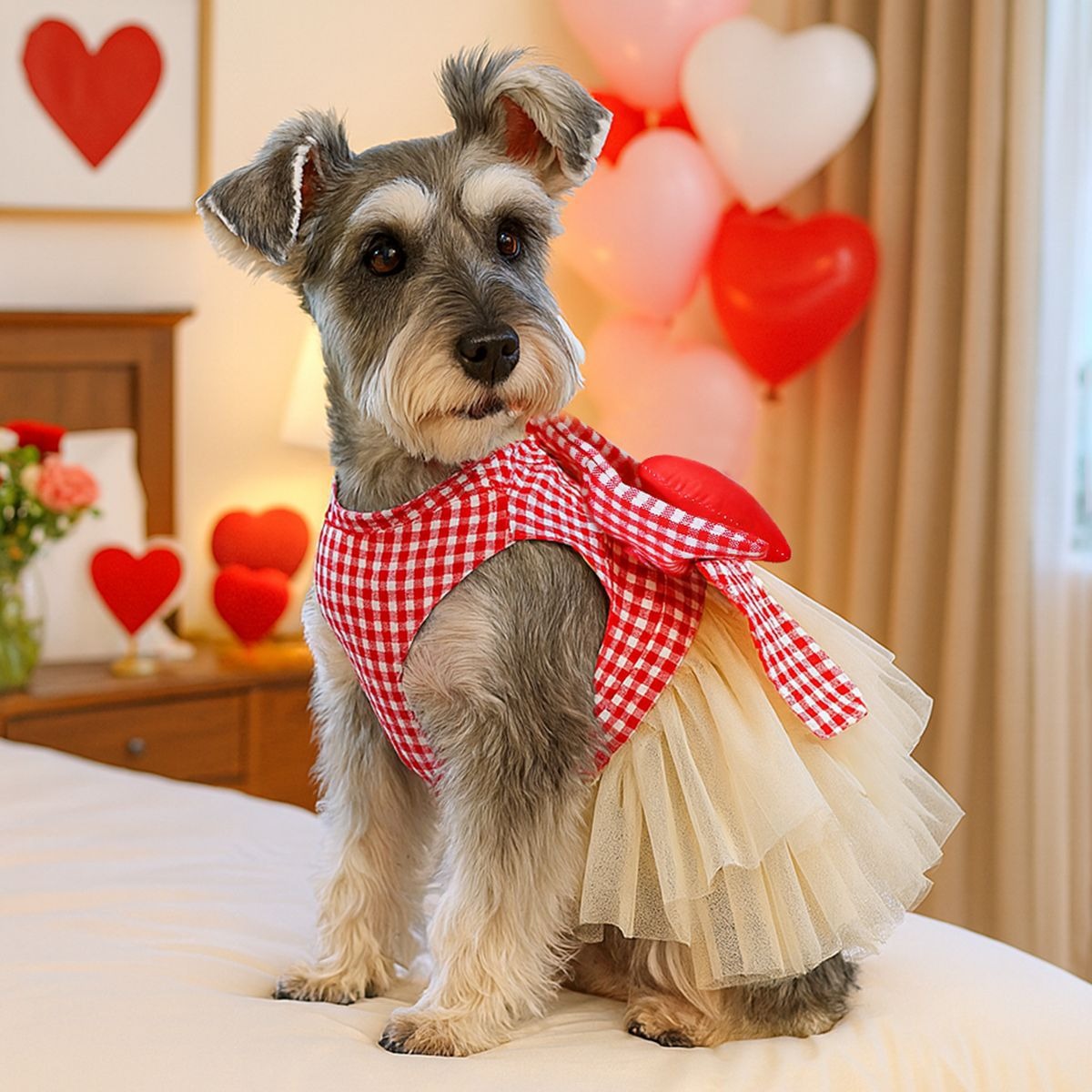 Robe personnalisée Saint-Valentin pour animaux de compagnie | inCloth02