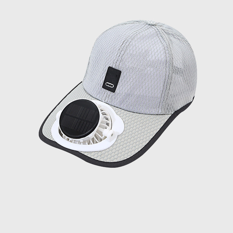 🌞🧢 Breathable Sun Hat Baseball Cap with Built-in Solar Cooling Fan